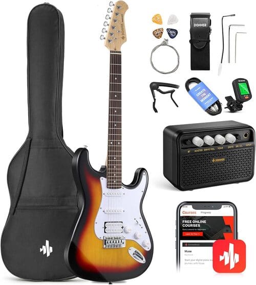 Rocktile Sphere Classic Sunburst E-Gitarre Set