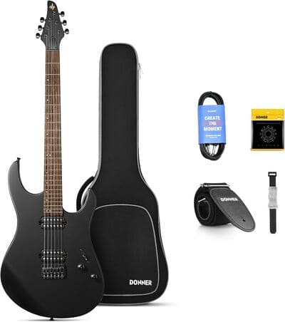E-Gitarre lernen mit dem Set von Donner.