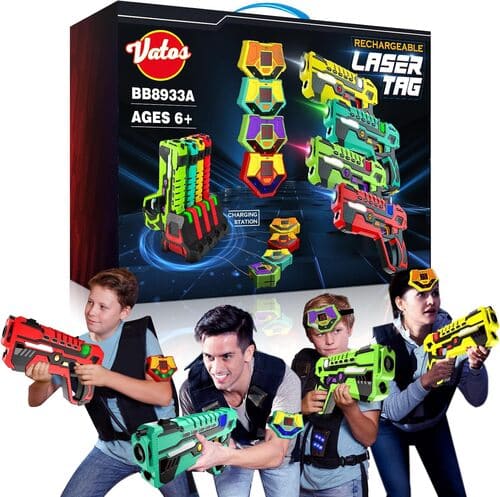 Lasertag spielen: Action, Teamgeist & Spaß Lasertag spielen mit dem VATOS Lasertag Set!